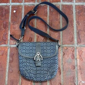 Vintage Coach soho mini blue Crossbody Bag